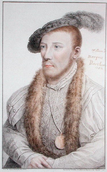 William Parr (1513-71) Marquês de Northampton, gravada por Francesco Bartolozzi 1796 (gravura) de Hans (after) Holbein the Younger