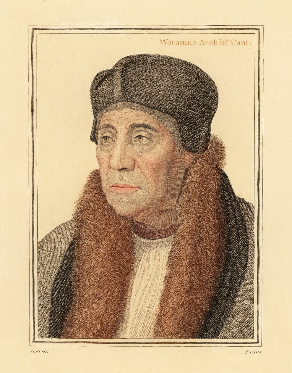 William Warham, Arcebispo de Canterbury de Hans (after) Holbein the Younger
