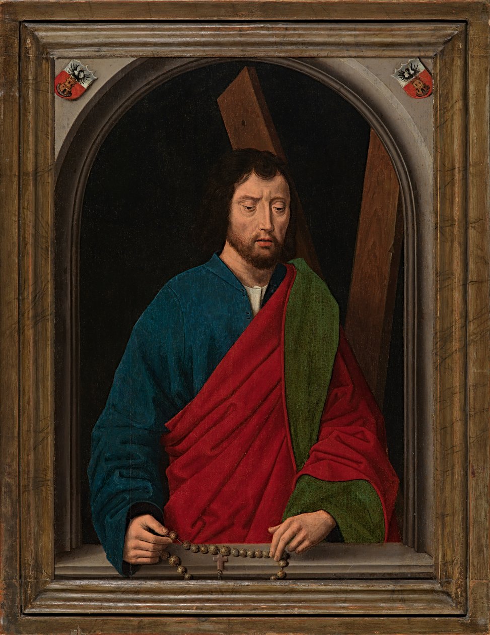 Santo André, c.1491-1519 (óleo sobre painel) de Hans (after) Memling