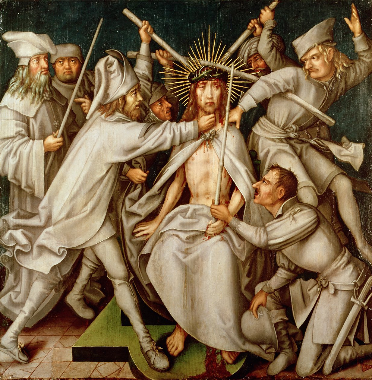 A Flagelação, do Altarpiece para a Dominikanerkirche de Hans (and workshop) Holbein the Elder