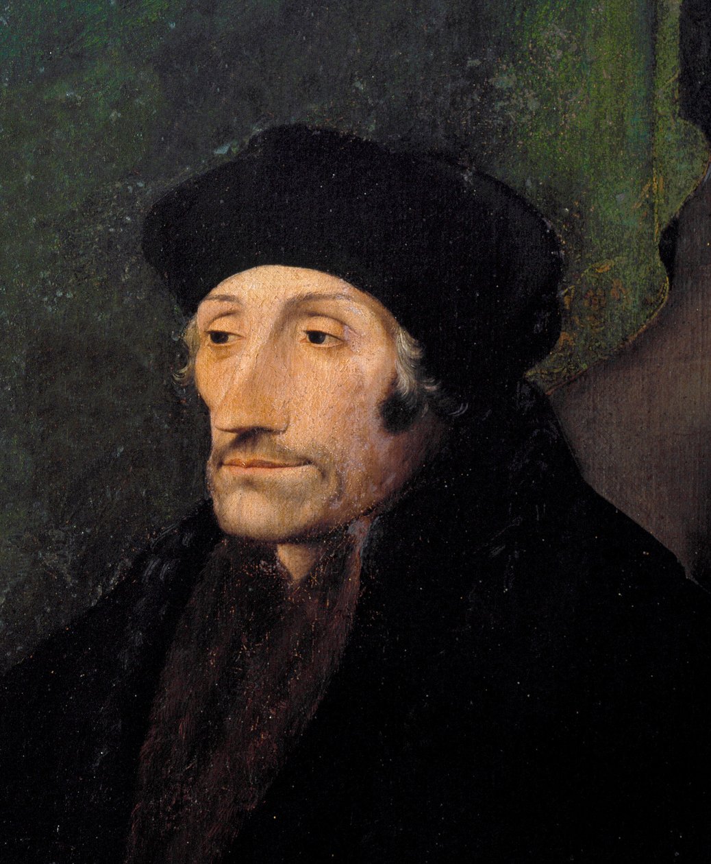 Retrato de Erasmo de Roterdão, humanista holandês de Hans (attr. to) Holbein the Younger