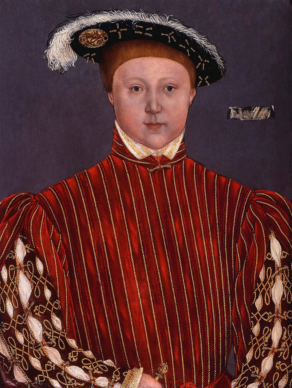 "Retrato de Eduardo VI (1537-1553) Rei de Inglaterra" Pintura de Hans Holbein o mais novo de Hans (circle of) Holbein the Younger