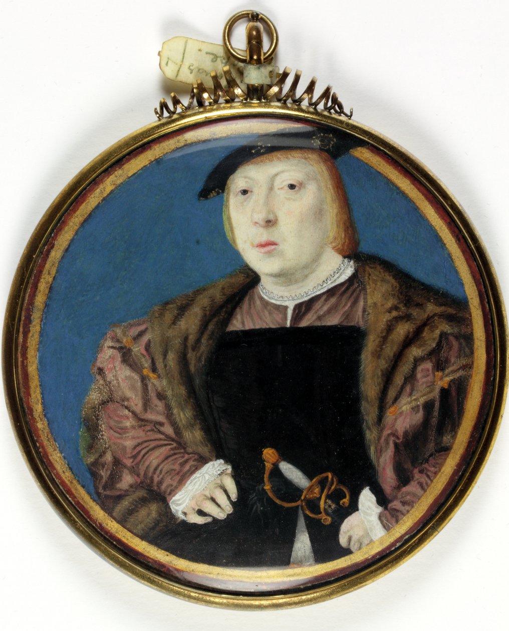 Sir Thomas Pope (aguarela em velino) de Hans (circle of) Holbein the Younger