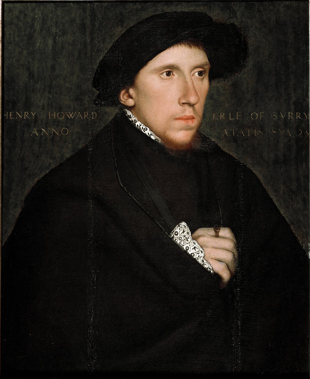 Retrato de Henry Howard (1517-1547), poeta e cortesão inglês. Pintura da oficina de Hans Holbein (início do século XVI). Brasil, São Paulo. Museu de Arte de São Paulo. de Hans (school of) Holbein