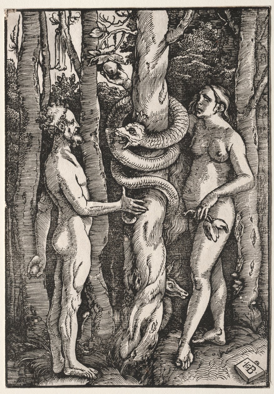 Adão e Eva de Hans Baldung