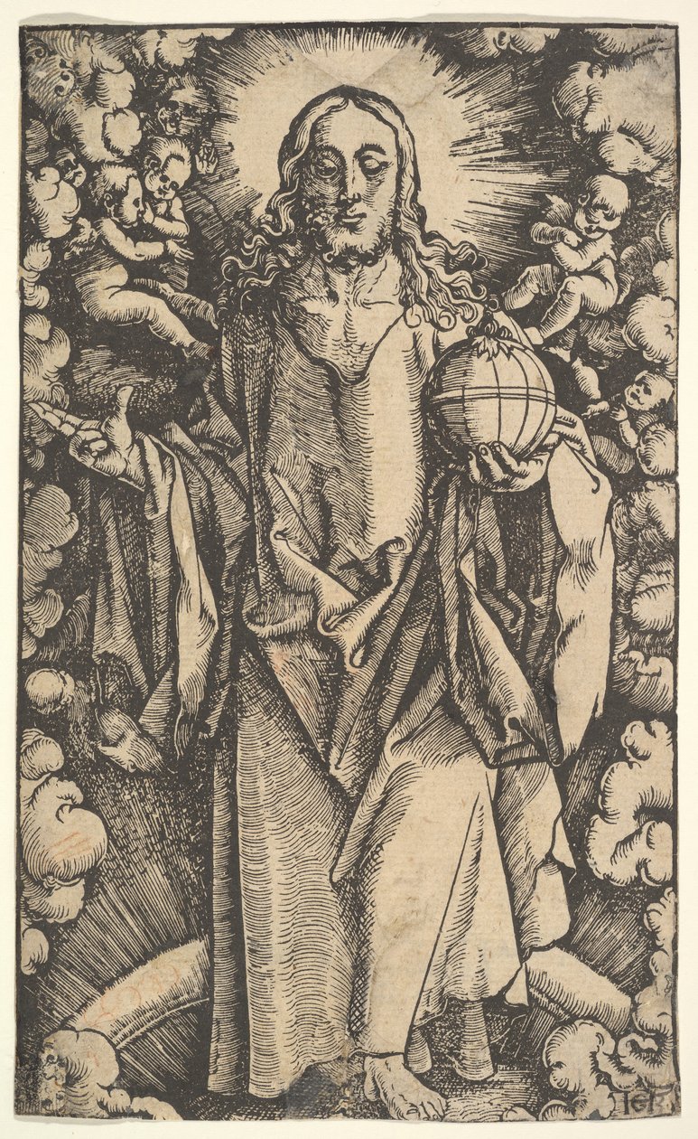 Cristo com um globo, século XV-XVI. de Hans Baldung
