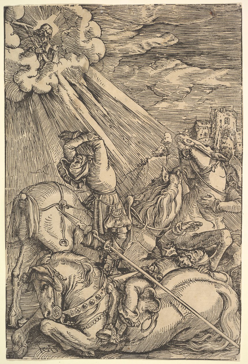 Conversão de Paulo, ca. 1514 de Hans Baldung