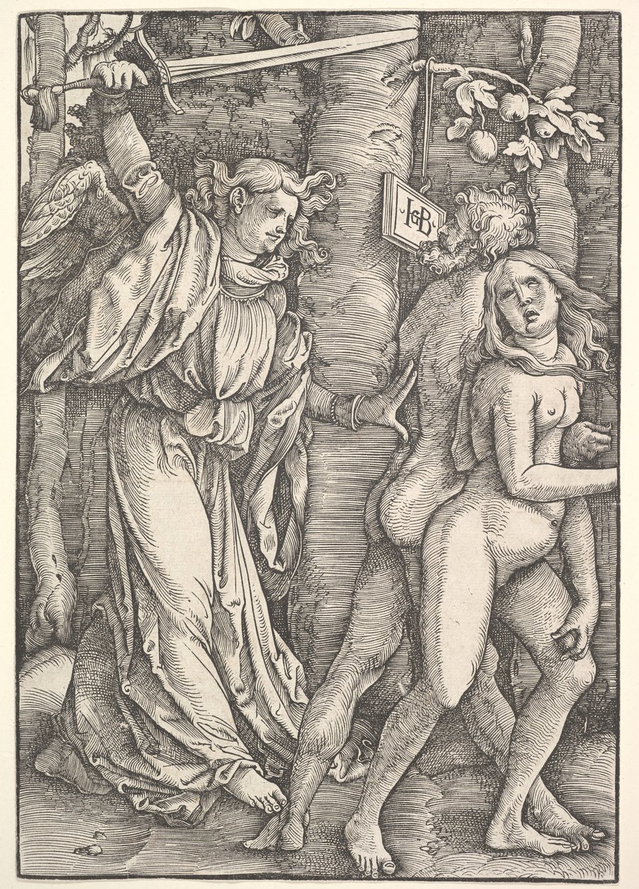 Expulsão do paraíso, 1514. de Hans Baldung