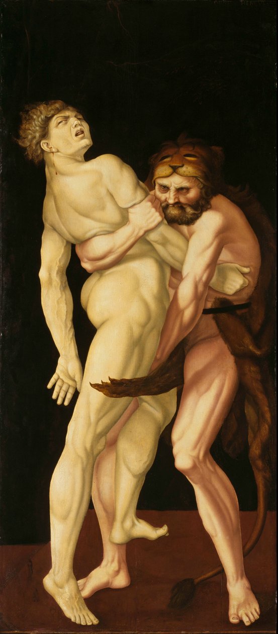Hércules e Anteu de Hans Baldung Grien