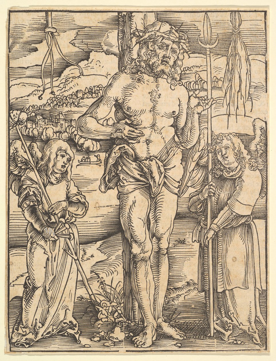 Homem das Dores, do espelho Paixão de nosso Senhor Jesus Cristo, 1507. de Hans Baldung