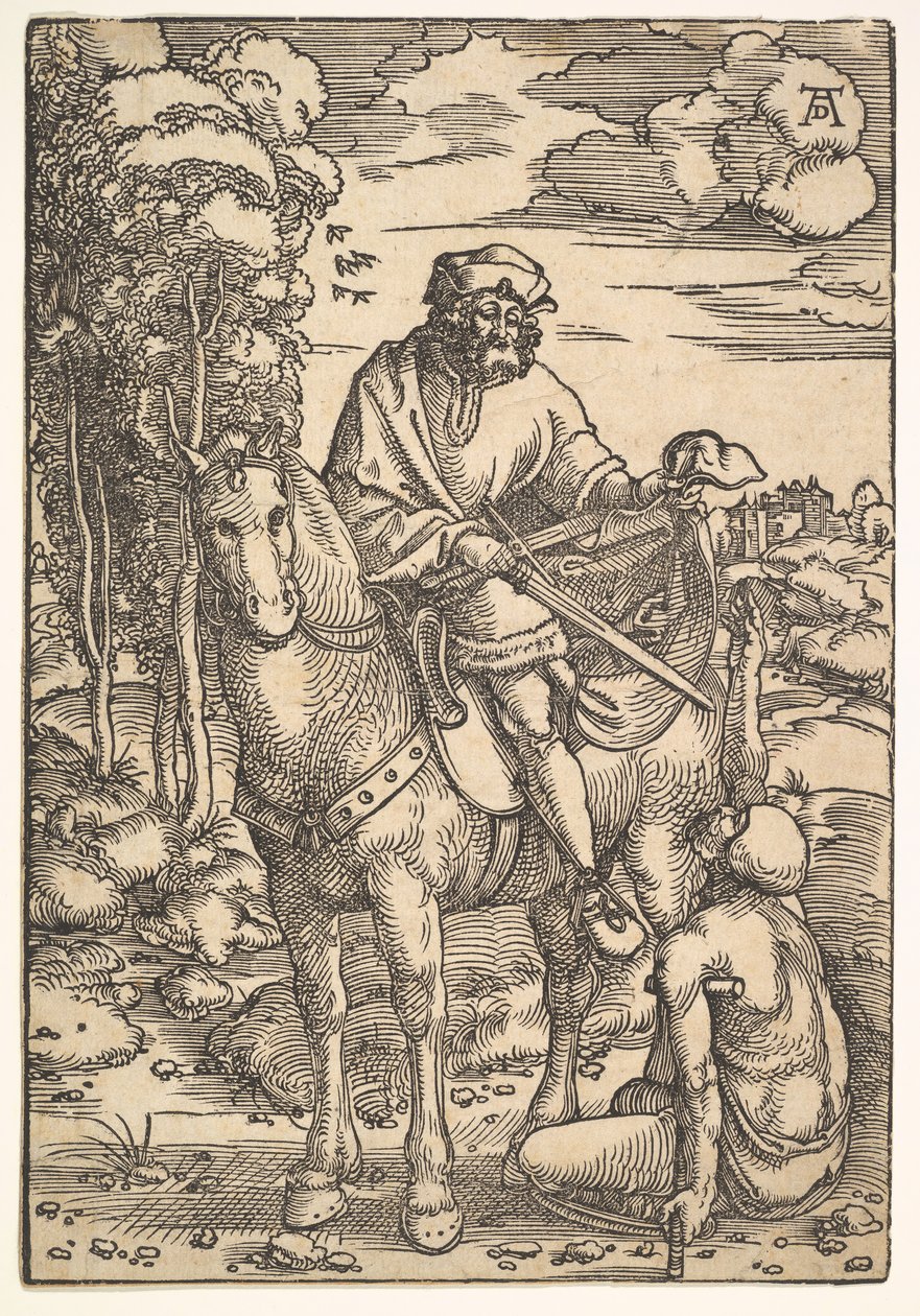 São Martinho a cavalo, do século XV ao XVI. de Hans Baldung