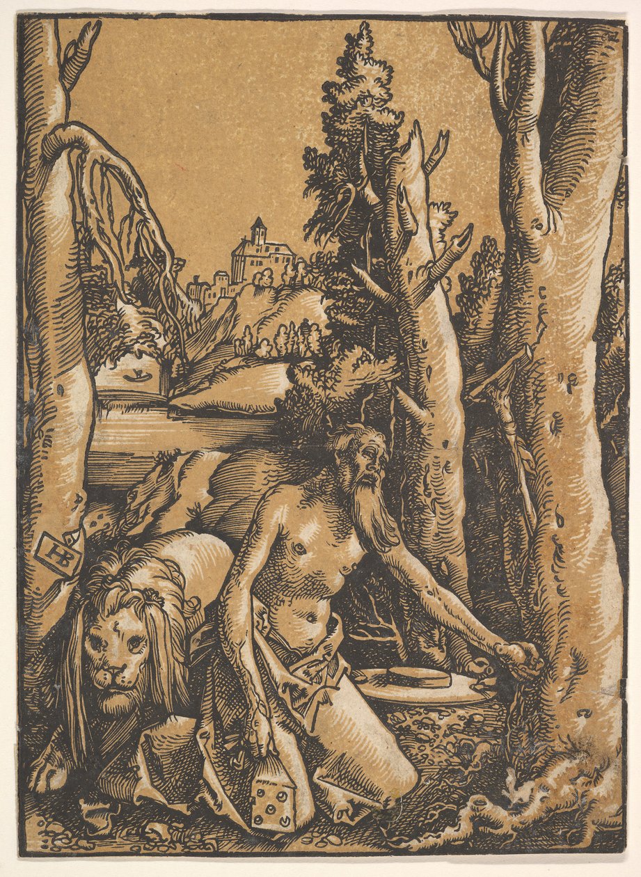 São Jerônimo no deserto, ca. 1511 de Hans Baldung