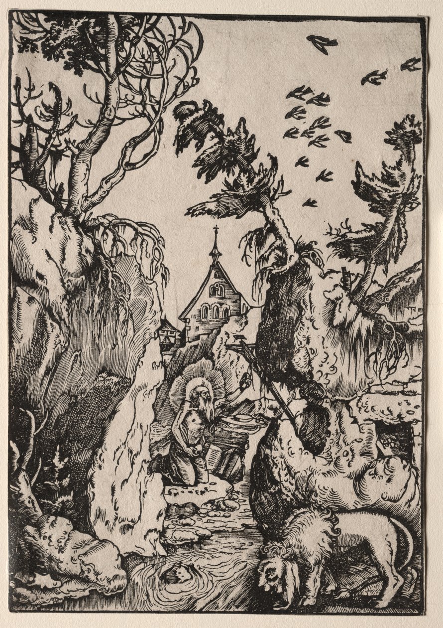 São Jerônimo no deserto de Hans Baldung