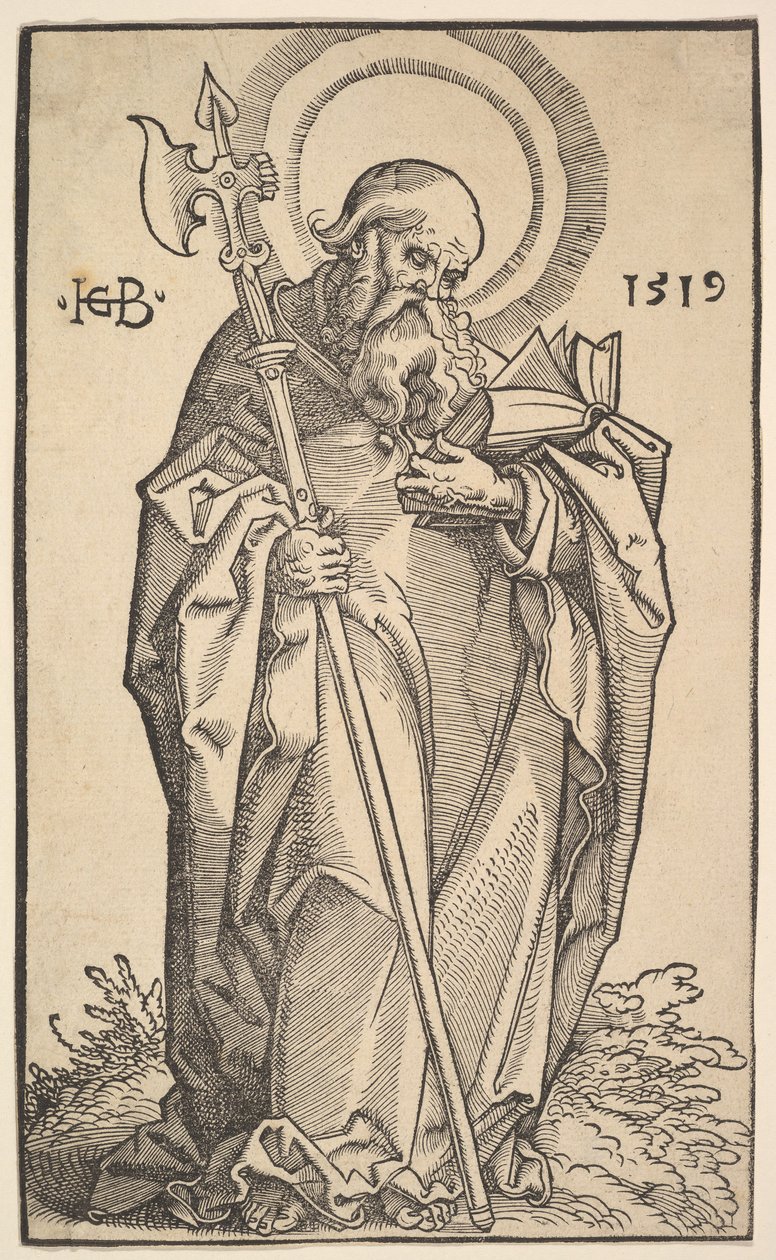 São Mateus de Cristo e os Apóstolos, 1519. de Hans Baldung
