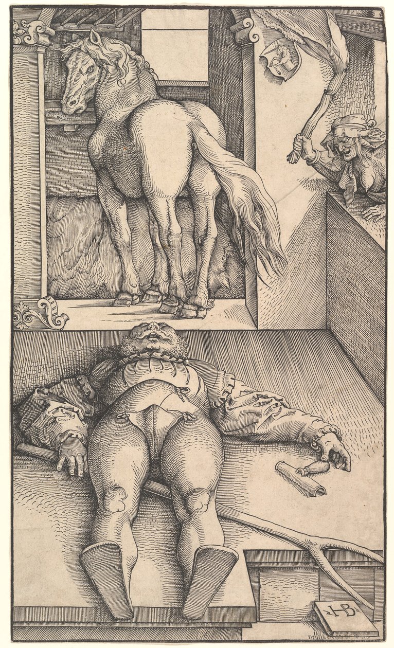 O noivo enfeitiçado, ca. 1544 de Hans Baldung
