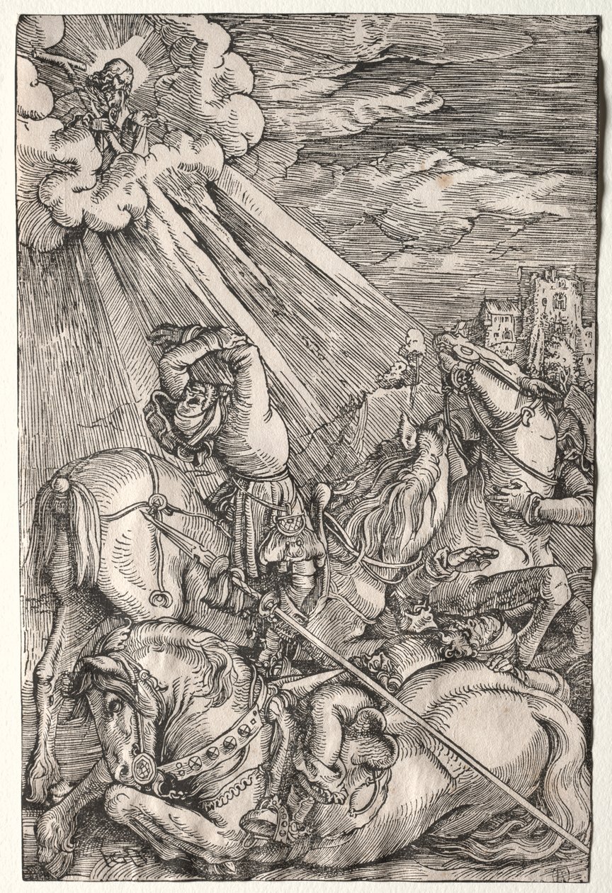 A conversão de São Paulo de Hans Baldung