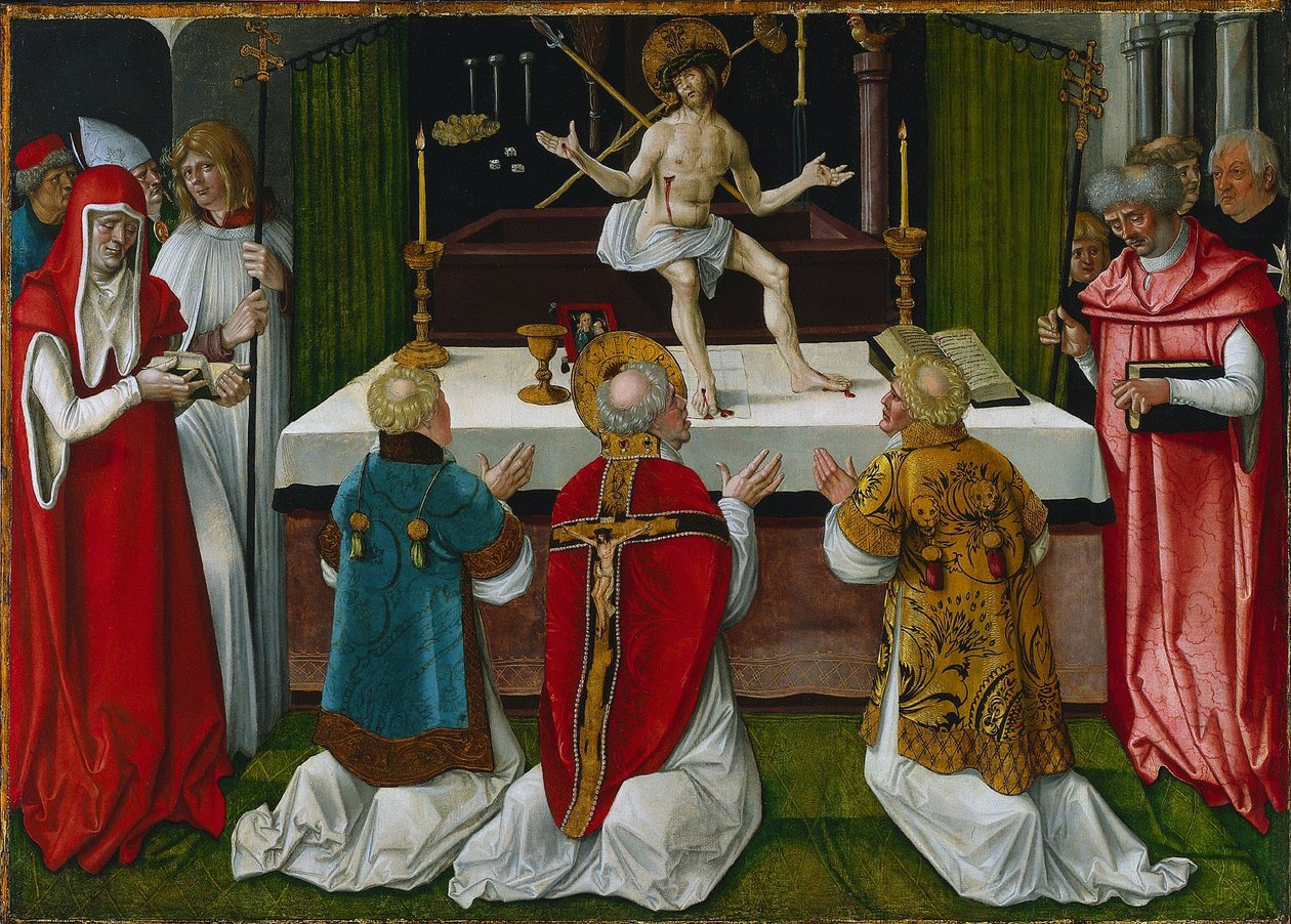 A missa de São Gregório, 1511. de Hans Baldung