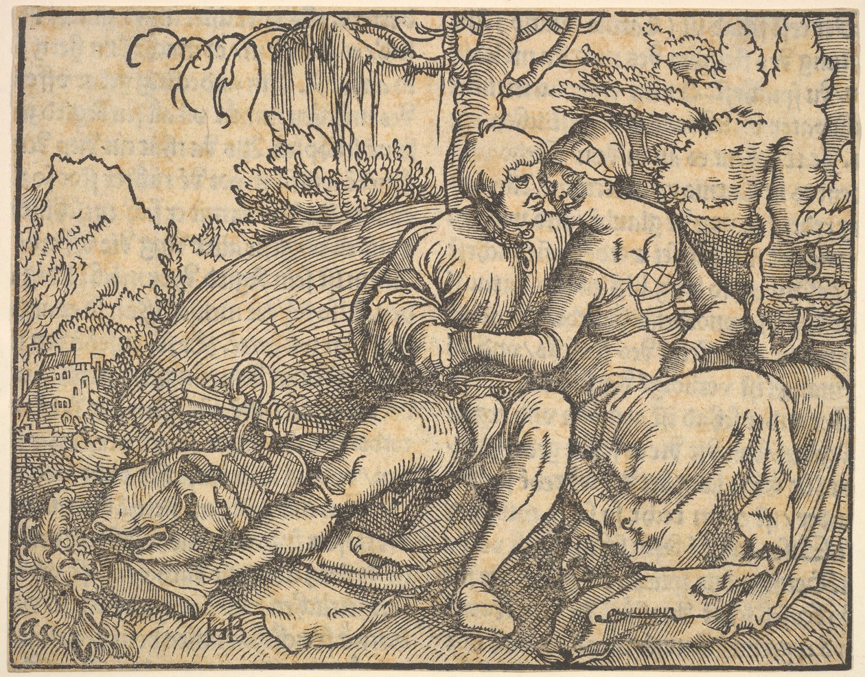 O sexto dos dez mandamentos, do mandamento do dedo do pé. de Hans Baldung