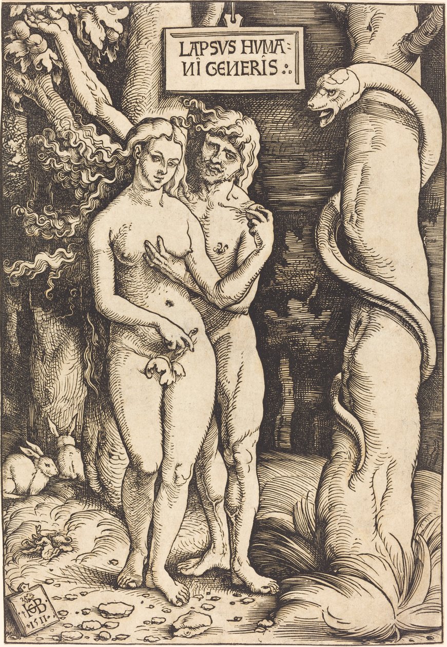 Adão e Eva de Hans Baldung Grien