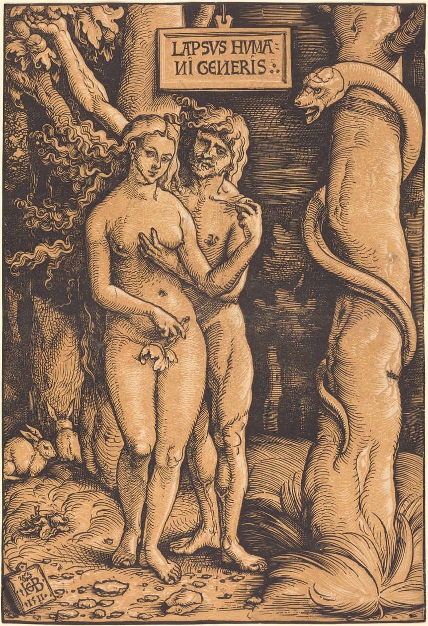 Adão e Eva de Hans Baldung Grien
