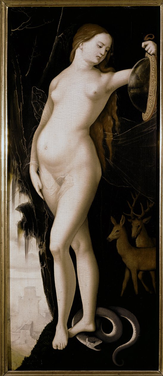 Figura alegórica (Alegoria da Prudência) de Hans Baldung Grien