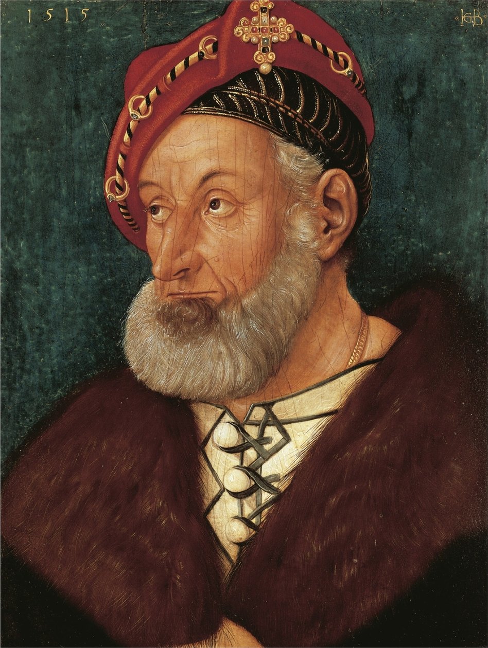 Alemão: Retrato do Marquês Christoph I de Baden Marquês Christoph I de Baden de Hans Baldung Grien