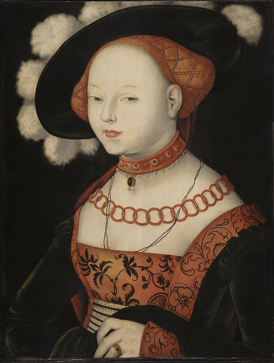 Alemão: Bildnis einer Dame Retrato de uma Senhora de Hans Baldung Grien