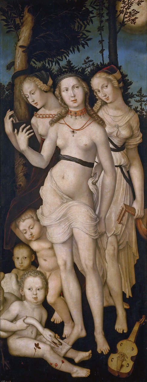 Alemão: Die Jugend (Die drei Grazien) Harmonia, ou As Três Graças de Hans Baldung Grien