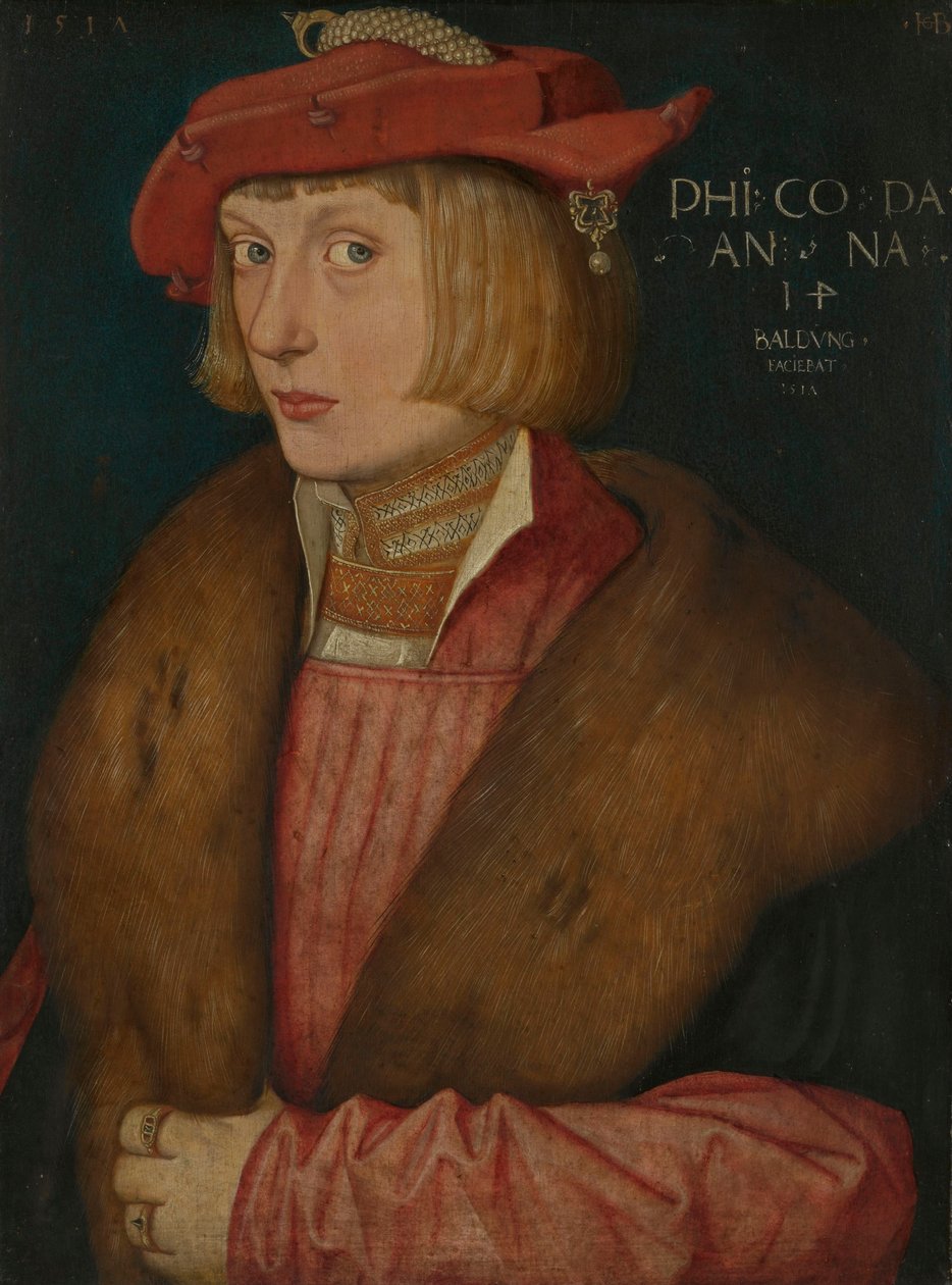 Alemão: Conde Palatino Filipe, o Guerreiro Conde Filipe Bellicosus de Hans Baldung Grien