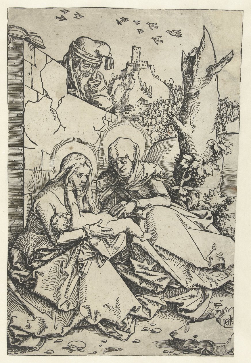 Maria e Criança com Anna e José
Anna e Joseph de Hans Baldung Grien