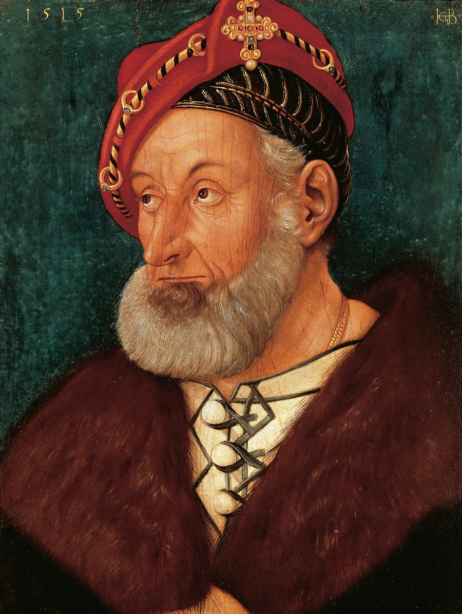 Retrato Cristóvão I, Marquês de Baden de Hans Baldung Grien