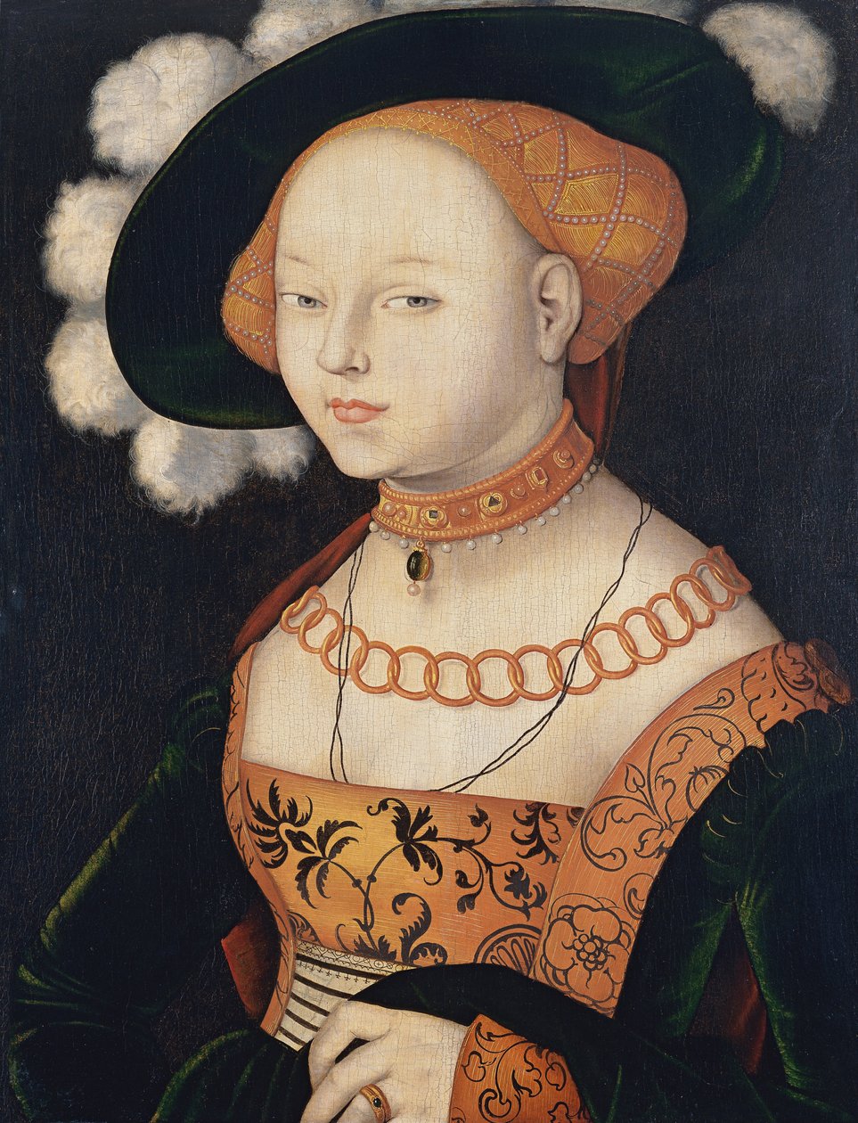 Alemão: Bildnis einer Dame Retrato de uma Senhora de Hans Baldung Grien