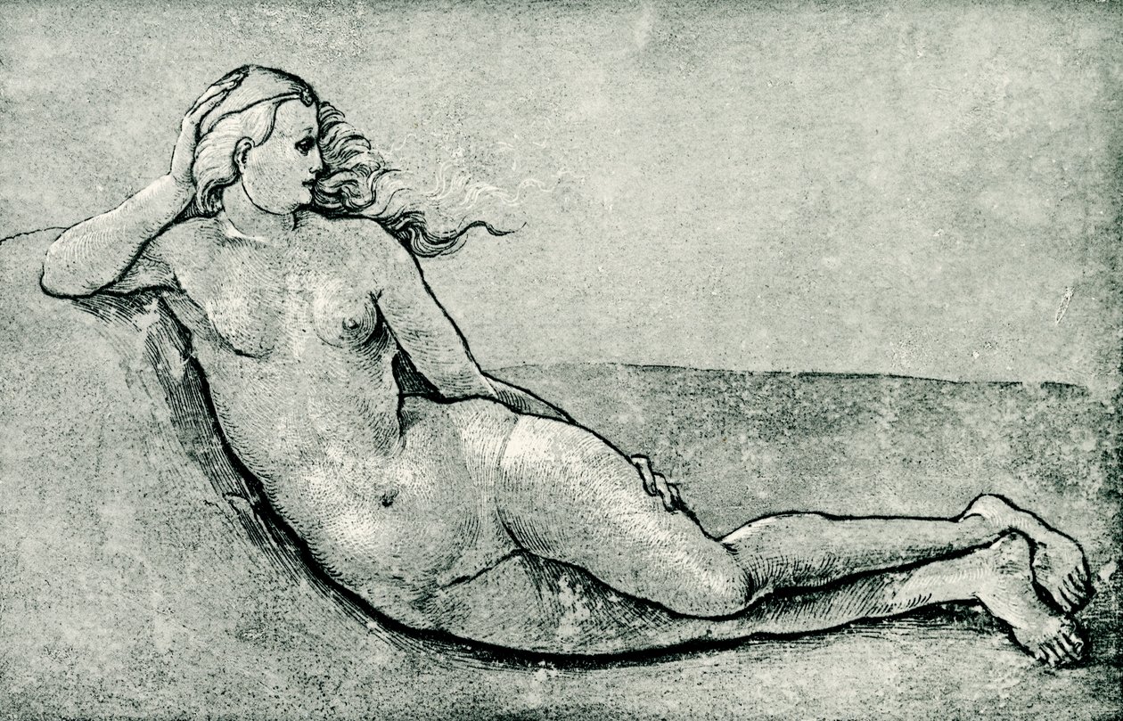 Ninfa reclinada de Hans Baldung Grien