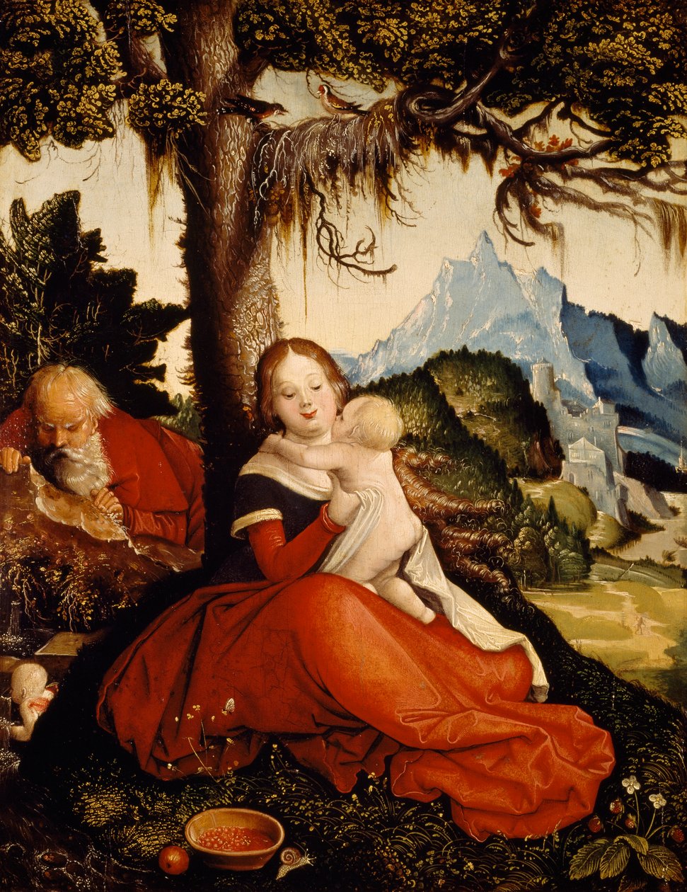 Descansar no voo para o Egipto de Hans Baldung Grien