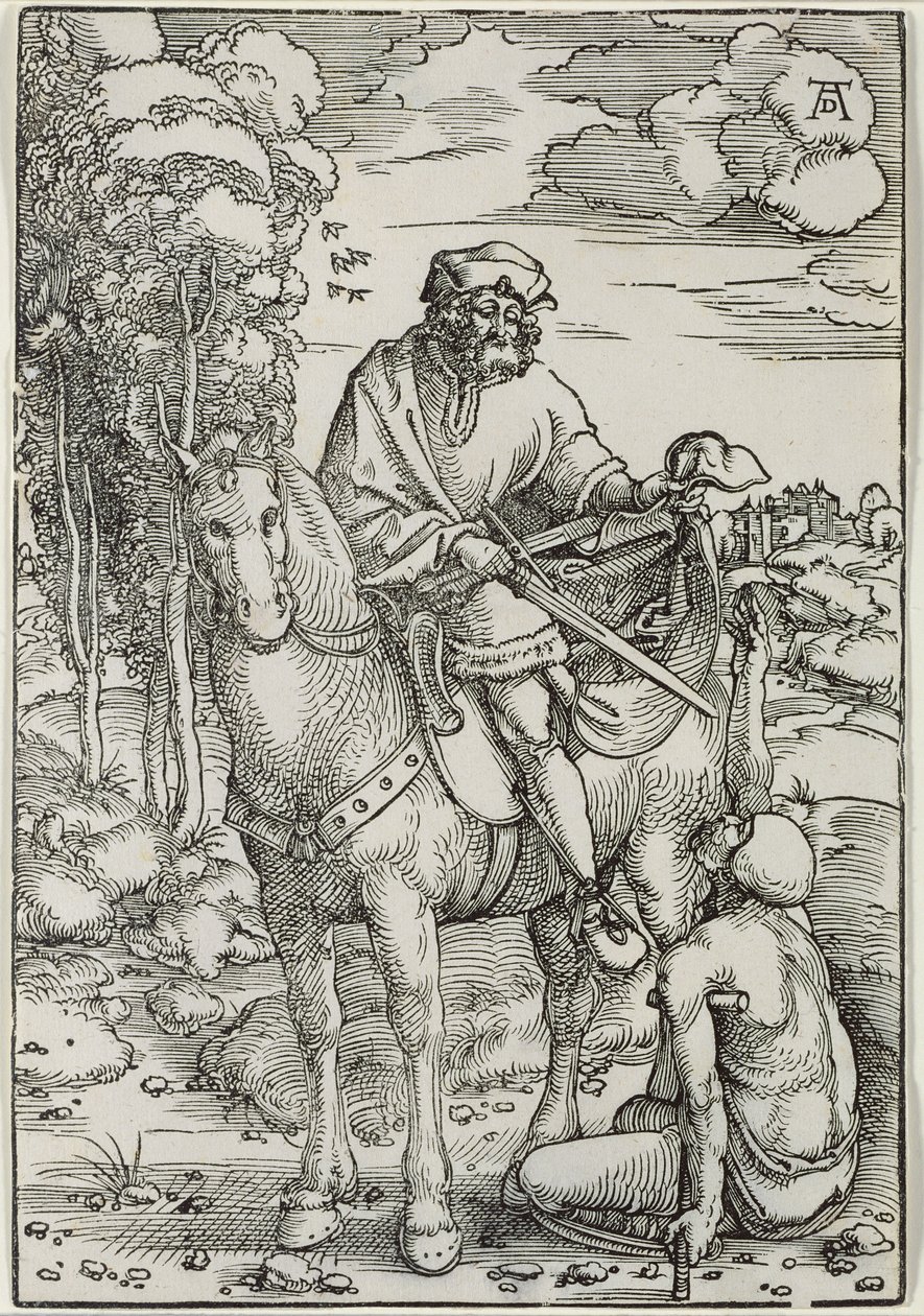 St. Martin compartilhando seu manto de Hans Baldung Grien