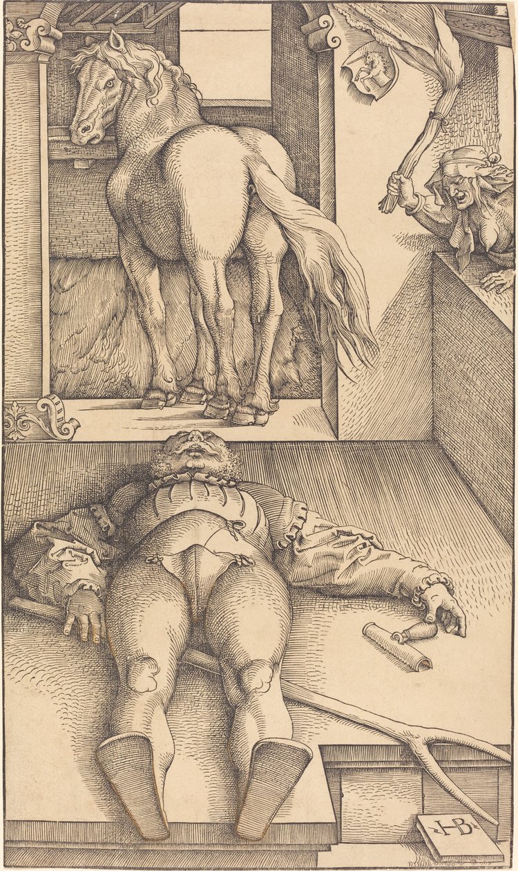 O noivo enfeitiçado de Hans Baldung Grien