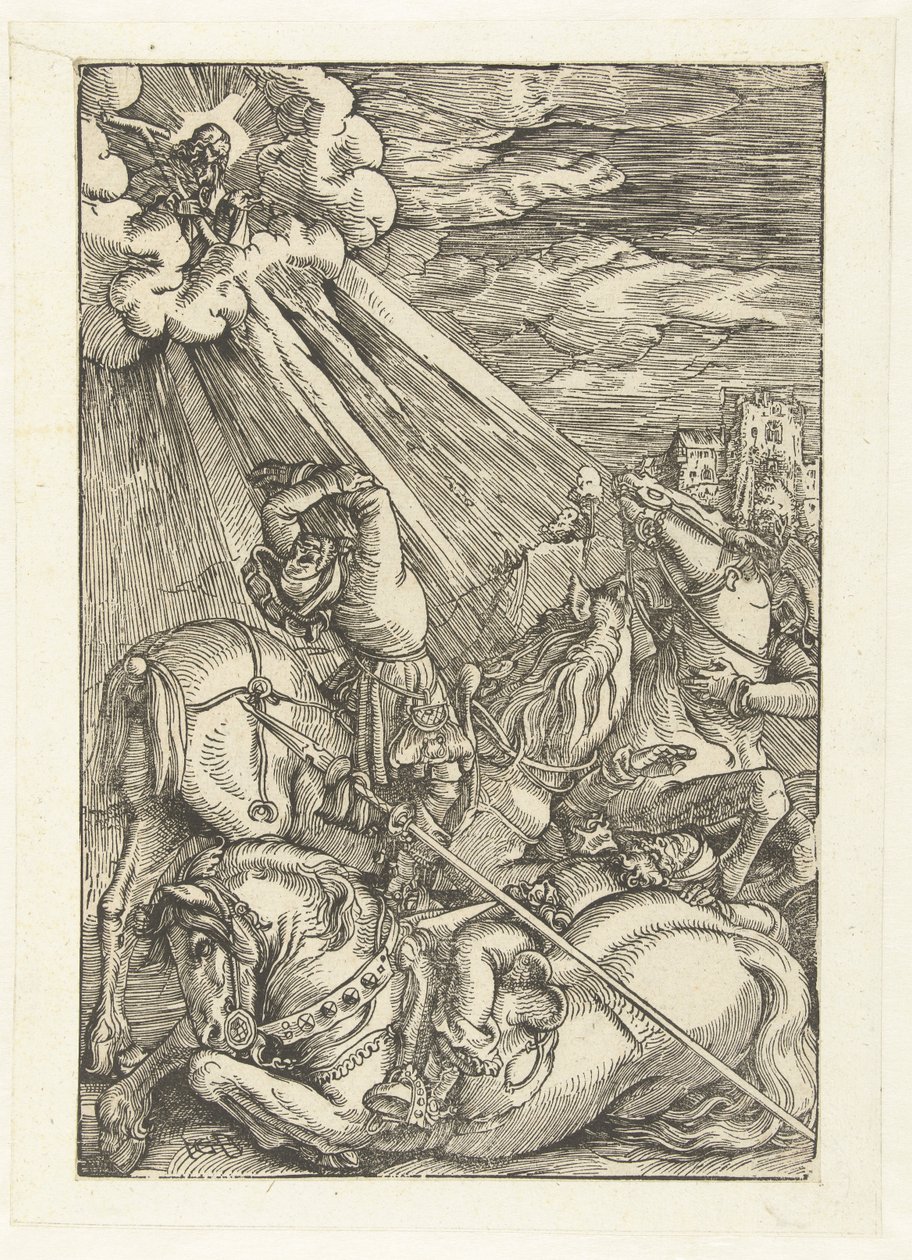 A conversão de Paulo, 1515-17 de Hans Baldung Grien