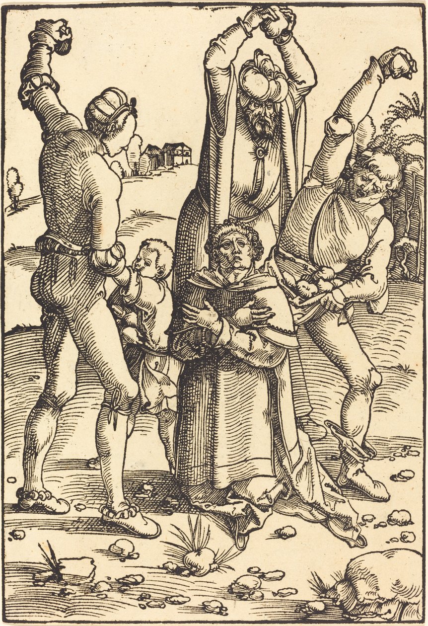 O apedrejamento de Santo Estêvão de Hans Baldung Grien