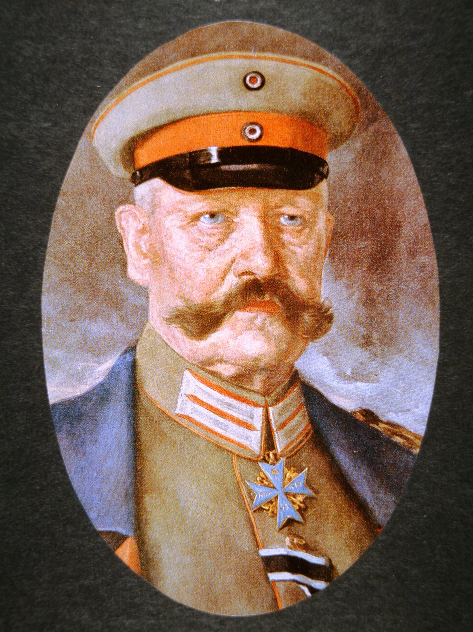 Marechal de Campo Alemão Paul von Hindenburg (cor litho) de Hans Best
