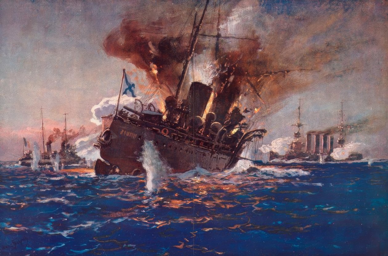Batalha de Pulo Pinang - H. Bohrdt de Hans Bohrdt