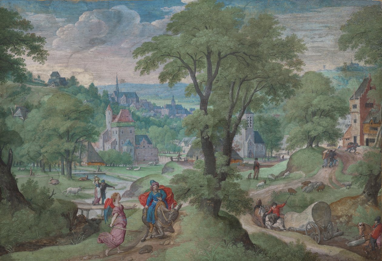 Balaão e a jumenta de Hans Bol