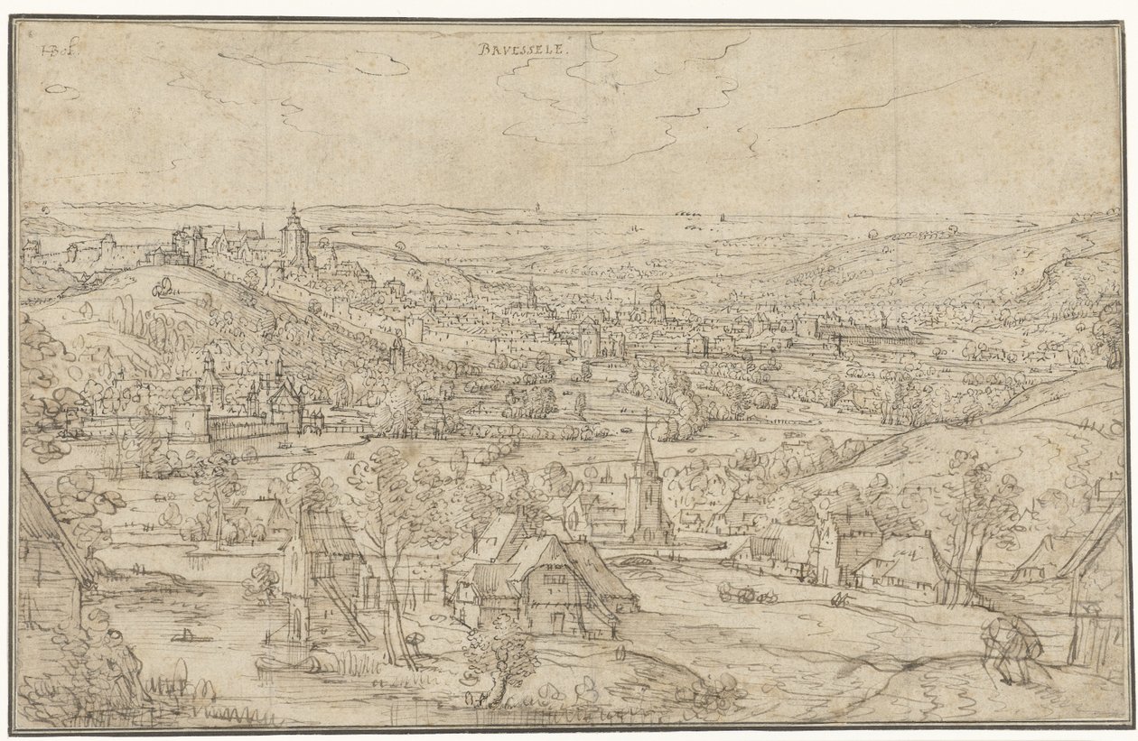 Vista de Bruxelas de Hans Bol