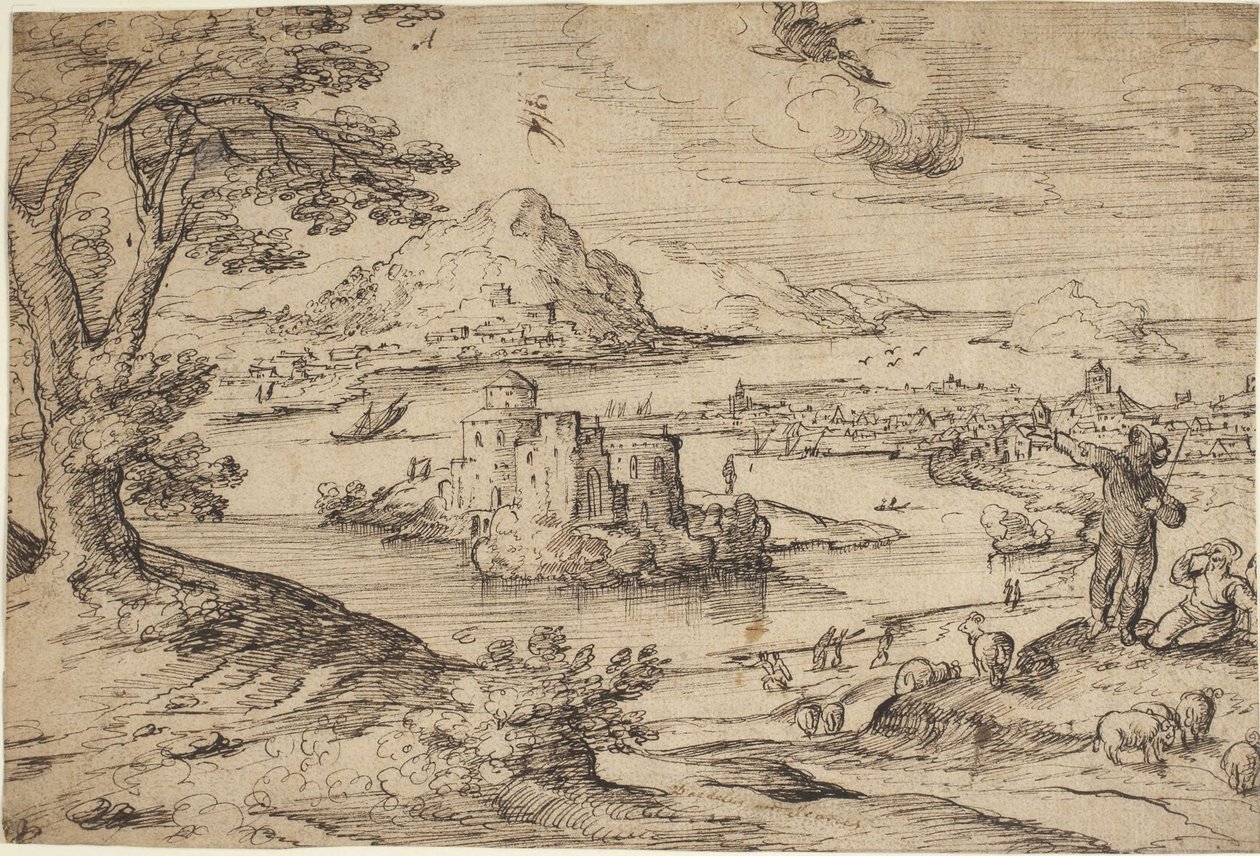 Paisagem com a Queda de Ícaro de Hans Bol