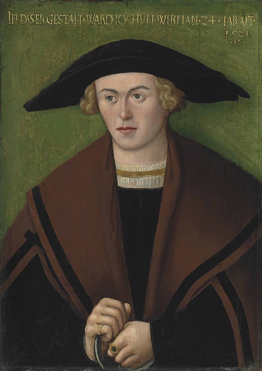 Retrato de Jochum Wirman de Hans Brosamer
