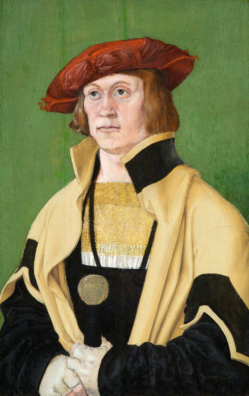 Retrato de um homem, por volta de 1520 (óleo no painel) de Hans Brosamer