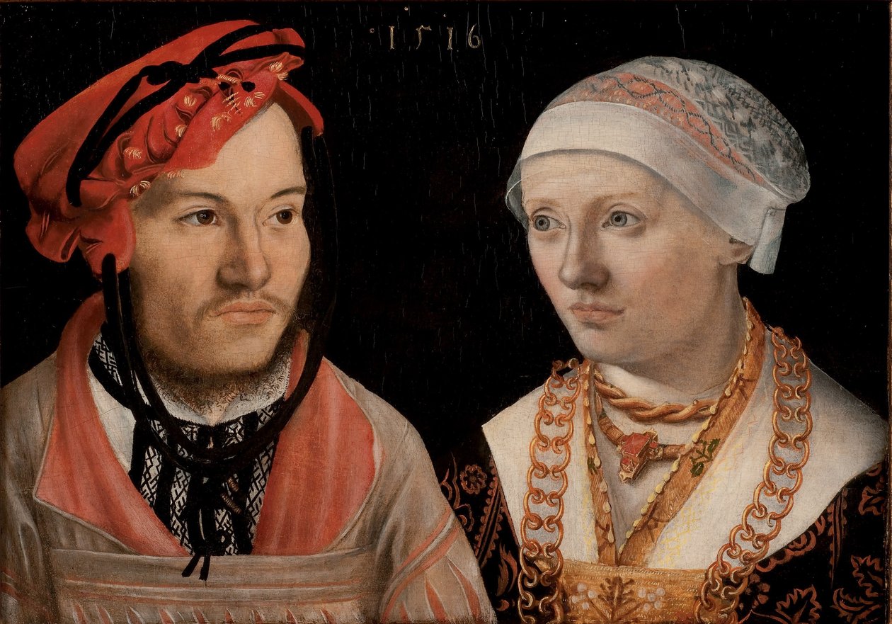 Retrato de um casal de Hans Brosamer