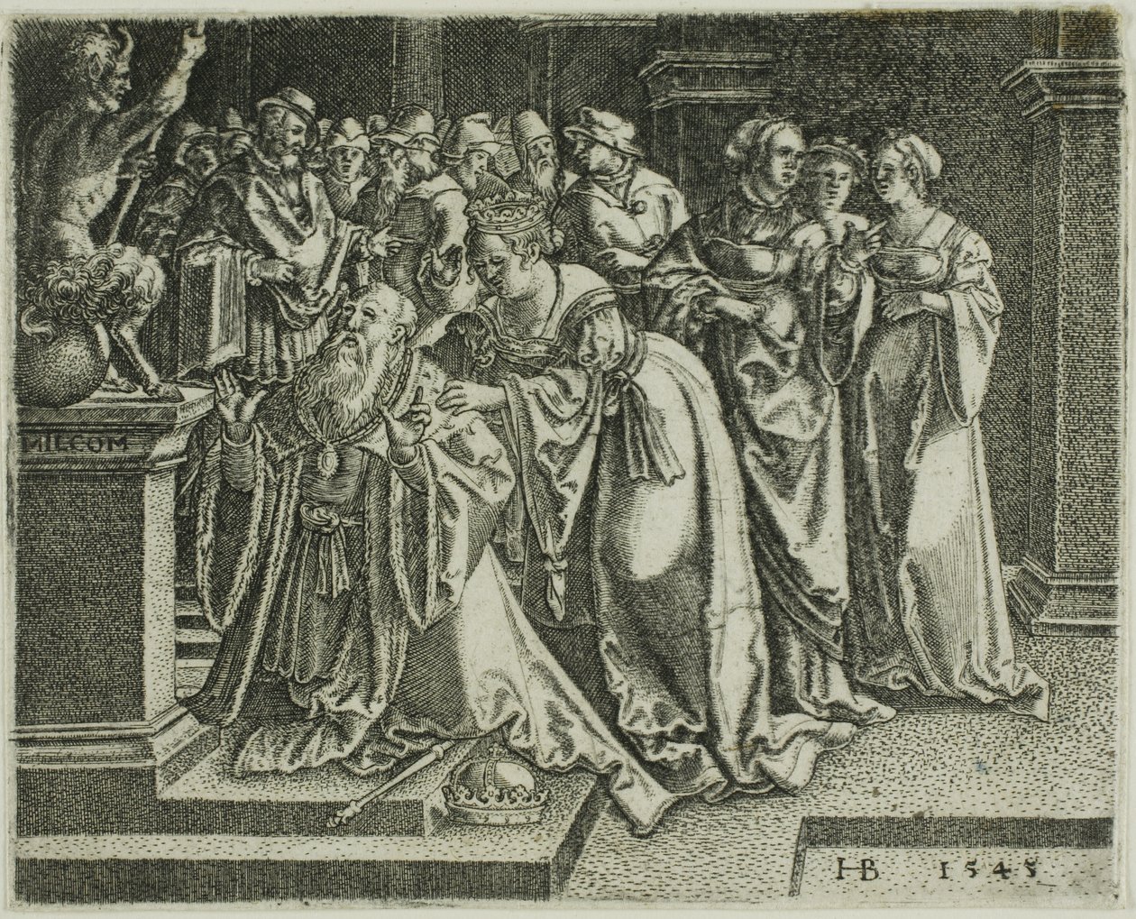 Salomão adorando os ídolos de Hans Brosamer