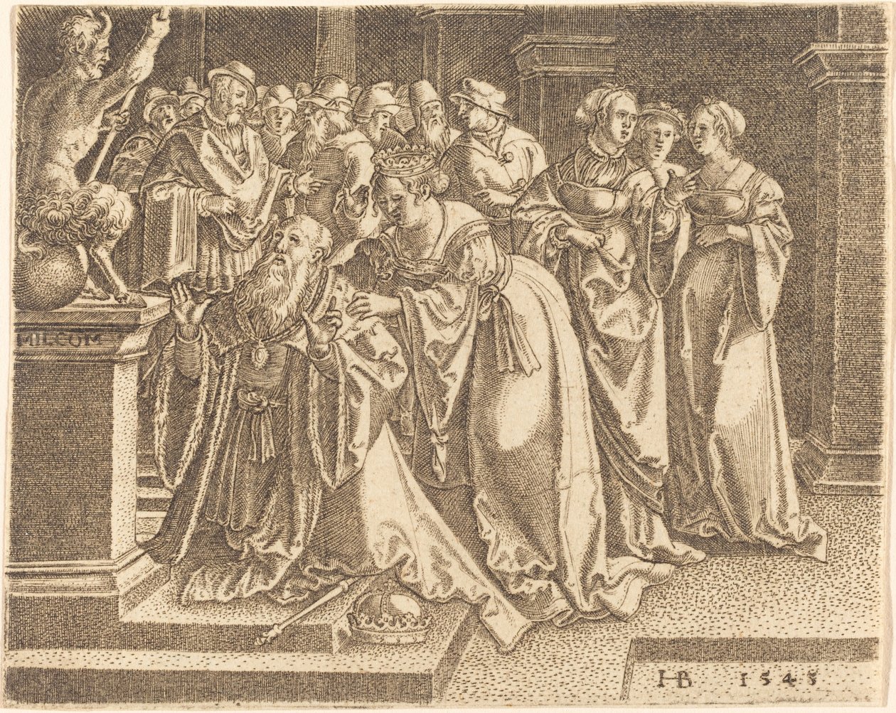Salomão adorando ídolos de Hans Brosamer