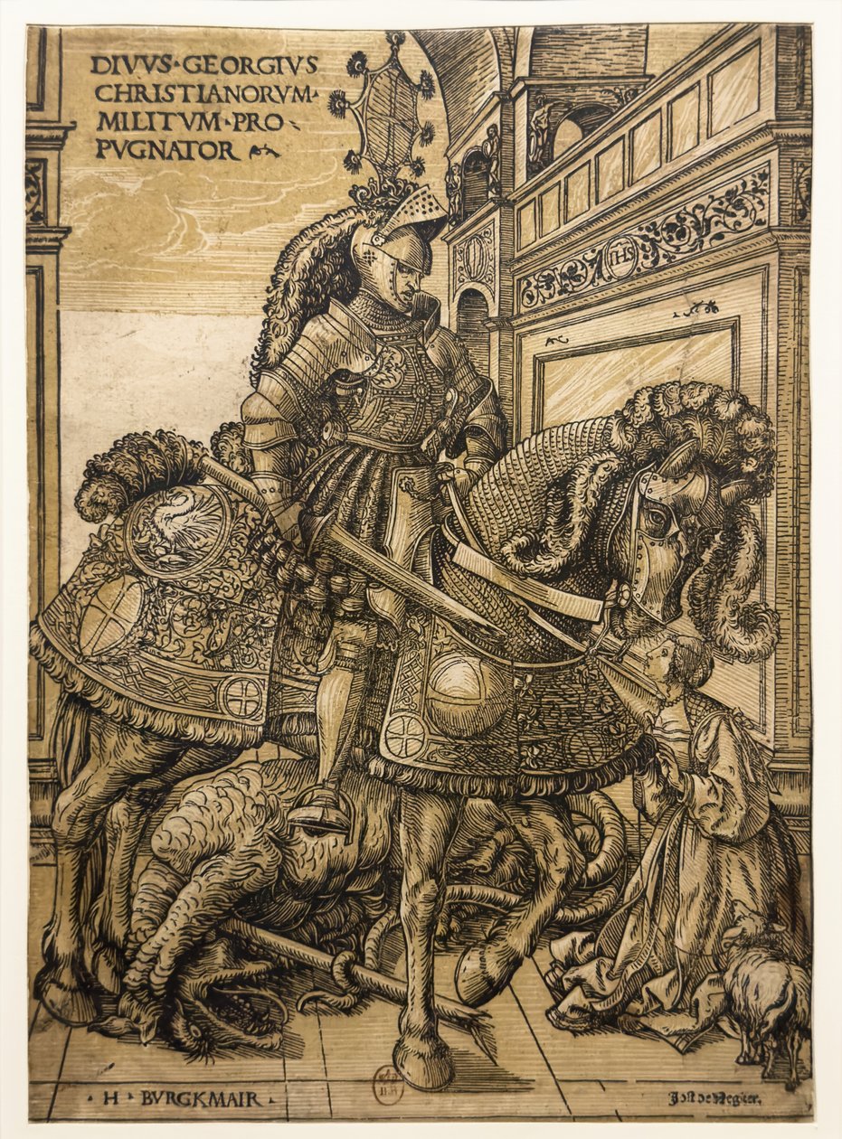 São Jorge e o Dragão de Hans Burgkmair