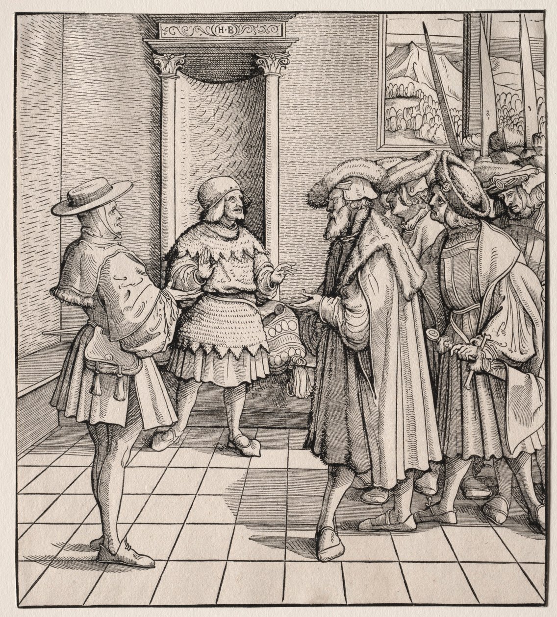 O mau conselho de um homenzinho para outro, 1512-1516. de Hans Burgkmair